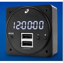 Mid Continent MD93 Digital Clock with Dual USB Charging Port