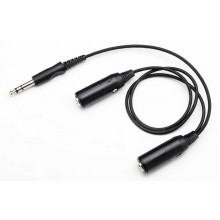 Pilot USA Dual Headphone Y-Adapter (2 ft)